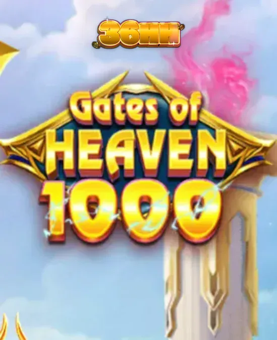 Interface do jogo Gates of Heaven 1000 com Zeus e símbolos brilhantes